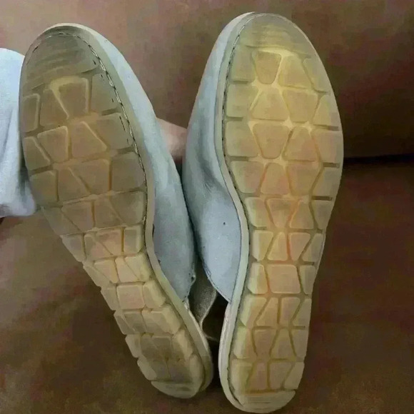 Born Blue/Gray leather slingback slip on shoes womens 8 - Picture 6 of 9